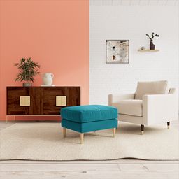 home lifestylez Rieti Fabric Ottoman-picture-29