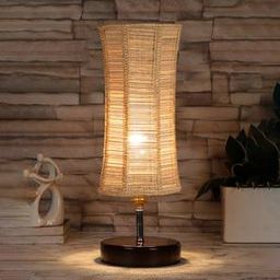 devansh Kosmo Damru Bamboo Table Lamp With Brown Wood Base-picture-37
