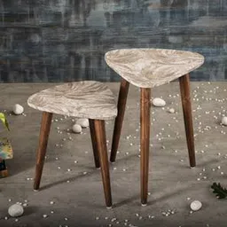 a tiny mistake Palmbronze Solid Wood Side Table in Brown Finish-picture-33