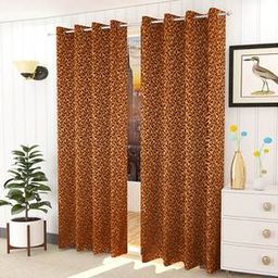 presto Brown Cotton Room Darkening Door Curtain-picture-16