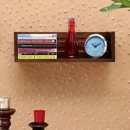 woodenmood Brown Solid Wood Wall Shelf-picture-39