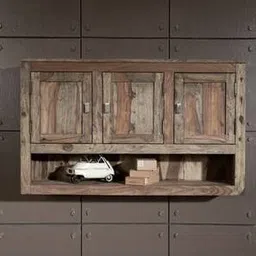 woodenmood Brown Solid Wood Wall Shelf-picture-27