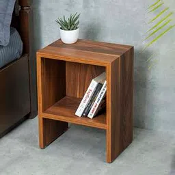 a tiny mistake Teak Hues Mdf Bedside Table in Matte Finish-picture-49