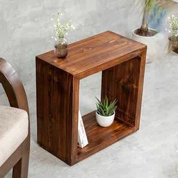 a tiny mistake Teak Tint Engineered Wood Bedside Table in Matte Finish-picture-7