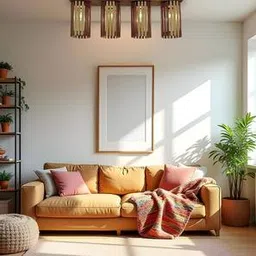 symplify Hexa Brown Solid Wood Ceiling Light-picture-33
