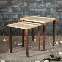 a tiny mistake Majestic Solid Wood Side Table in Multicolor Finish-picture-14