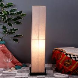 devansh Wendy Grey Cotton Shade Floor Lamp-picture-8
