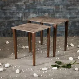 a tiny mistake Slate Solid Wood Side Table in Laminate Multicolor Finish-picture-10