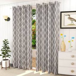 presto Black Cotton Room Darkening Window Curtain-picture-19