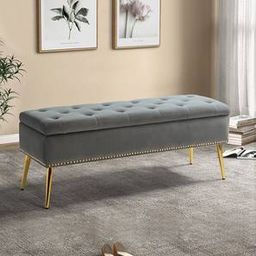 home lifestylez Kajana 2 Seater Ottoman with Storage Color in Orange-picture-23