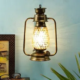 devansh Etta Multicolor Metal Wall Mounted Lantern Lamp-picture-8