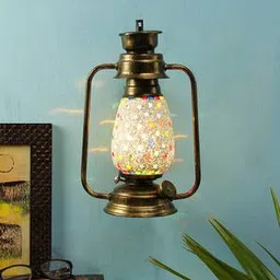 devansh Finley Multicolor Metal Wall Mounted Lantern Lamp-picture-28