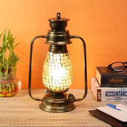 devansh Aubrey MultiColour Glass Lantern Table Lamp-picture-35