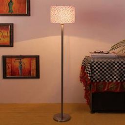 devansh Deana Multicolour Cotton Shade Floor Lamp-picture-5