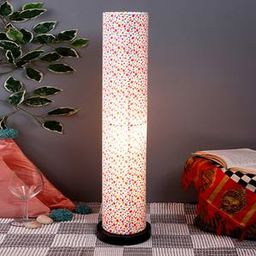 devansh Uzo Multicolour Cotton Shade Floor Lamp-picture-45