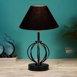 devansh Alayah Black cotton Table lamp with Iron Base-picture-30