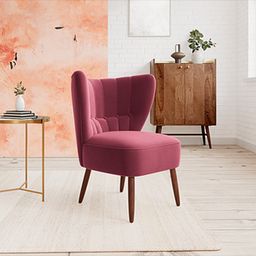 home lifestylez Fitz Accent Chair in Maroon Colour-picture-11