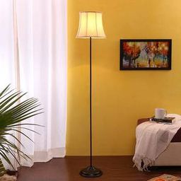 devansh Rupert Black Cotton Shade Floor Lamp-picture-18