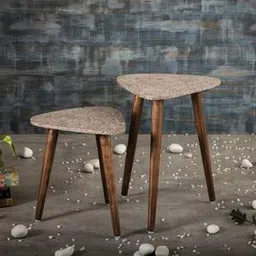 a tiny mistake Honeycomb Solid Wood Side Table in Multicolor Finish-picture-29