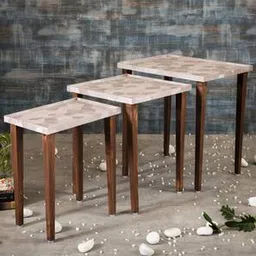 a tiny mistake Allure Solid Wood Side Table in Multicolor Finish-picture-3