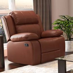 urban ladder Griffin One Seater Manual Recliner in Seina Brown-picture-8