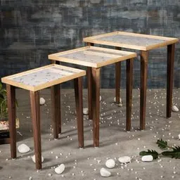 a tiny mistake Seagull Solid Wood Nested End Table - Set of 3-picture-22