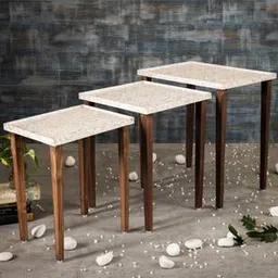a tiny mistake Chantilly Solid Wood Side Table in Pu Paper White Finish-picture-11