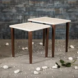 a tiny mistake Chantilly Solid Wood Side Table in Pu Paper White Finish-picture-46