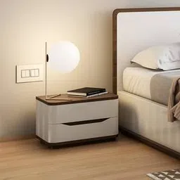 urban ladder Baltoro Engineered Wood Bedside Table in White Finish-picture-27