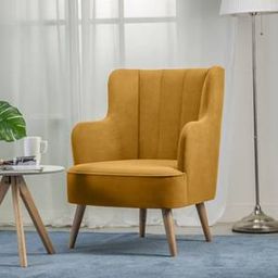 home lifestylez Lerrot Accent Chair in Yellow Colour-picture-48
