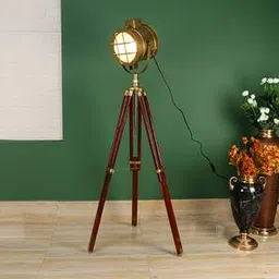 pristine interiors Aubrianne Gold Aluminum Shade Floor Lamp-picture-13
