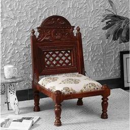 globally indian Nathaniel Accent Chair in Beige Colour-picture-8