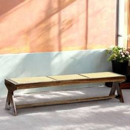 ikiriya Rockport Solid Wood Bench in Beige Finish-picture-21