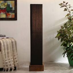 devansh Cher Black Cotton Shade Floor Lamp-picture-34