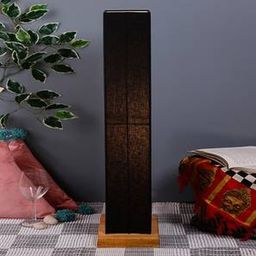 devansh Jacques Black Cotton Shade Floor Lamp-picture-6