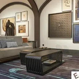 Roset Rectangular Solid Wood Coffee Table in Black Finish-image-25