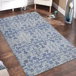 saraswati global Blue Modern Hand Tufted Wool Carpet-picture-7