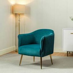 home lifestylez Celeo Accent Chair in Teal Blue Colour-picture-10