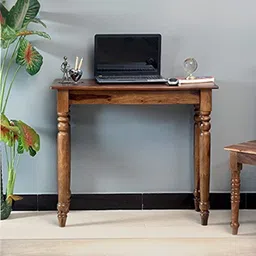 new shilpi handicrafts Emil Solid Wood Console Table in Brown Finish-picture-28