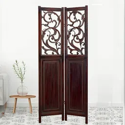 new shilpi handicrafts Irving Solid Wood Room Divider in Brown Colour-picture-30