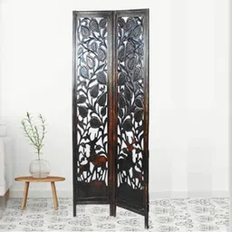 new shilpi handicrafts Elmer Solid Wood Room Divider in Brown Colour-picture-26