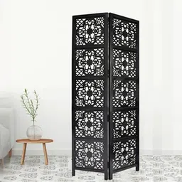 new shilpi handicrafts Daffy Solid Wood Room Divider in Brown Colour-picture-32