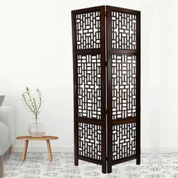 new shilpi handicrafts Sallyanne Solid Wood Room Divider in Brown Colour-picture-24