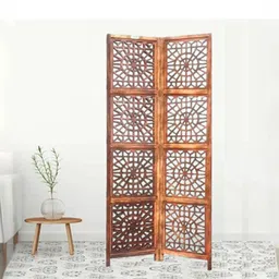 new shilpi handicrafts Altheda Solid Wood Room Divider in Brown Colour-picture-19