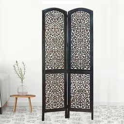 new shilpi handicrafts Elthea Solid Wood Room Divider in Brown Colour-picture-5