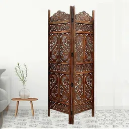 new shilpi handicrafts Olida Solid Wood Room Divider in Brown Colour-picture-2