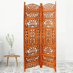 new shilpi handicrafts Laurentina Solid Wood Room Divider in Brown Colour-picture-47