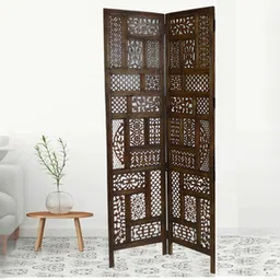 new shilpi handicrafts Kalei Solid Wood Room Divider in Brown Colour-picture-46