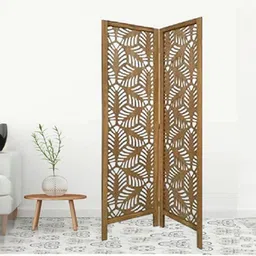 new shilpi handicrafts Aven Solid Wood Room Divider in Brown Colour-picture-43