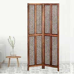 new shilpi handicrafts Brinlee Solid Wood Room Divider in Brown Colour-picture-43